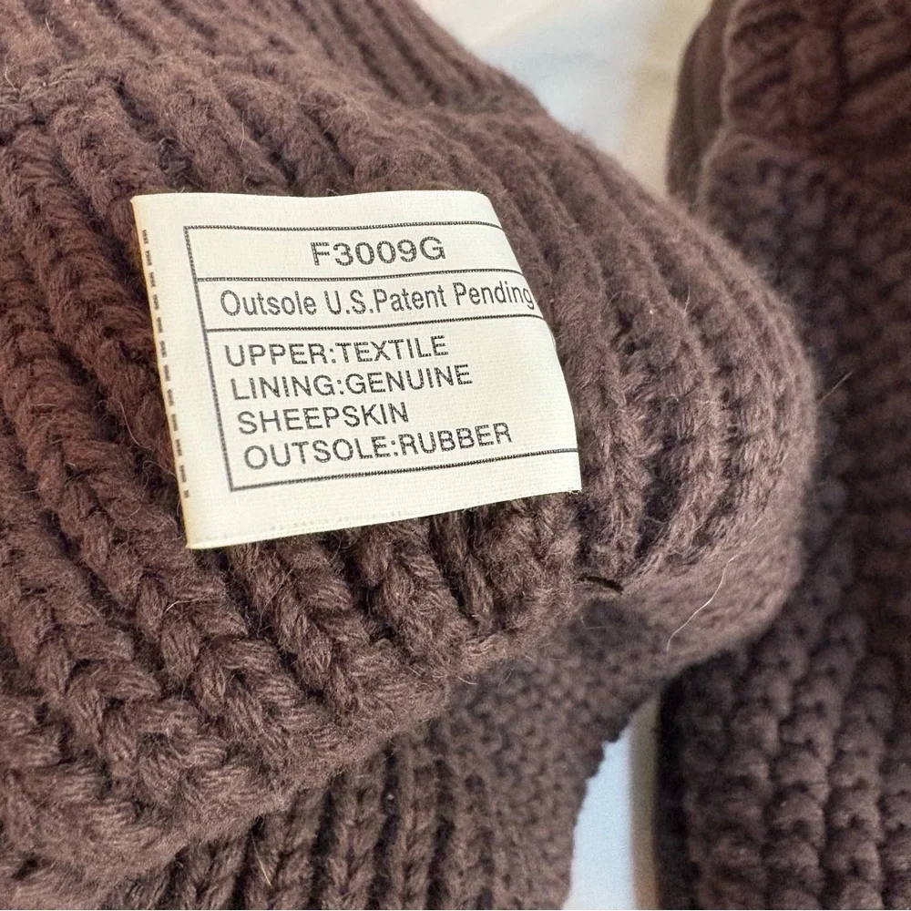 UGG Classic Argyle Knit Boots – Dark Brown
